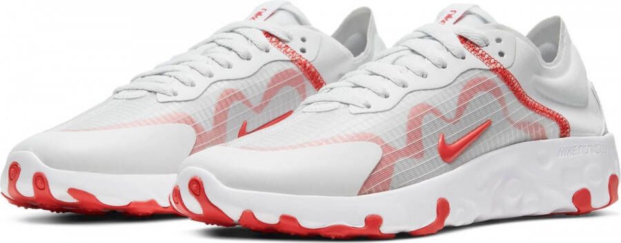 Nike Renew Lucent Dames Sneakers Photon Dust Track Red White Grey Fog