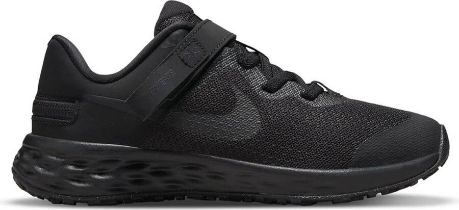 Nike Revolution 6 Flyease PS Sneakers Kinderen Black Dk Smoke Grey