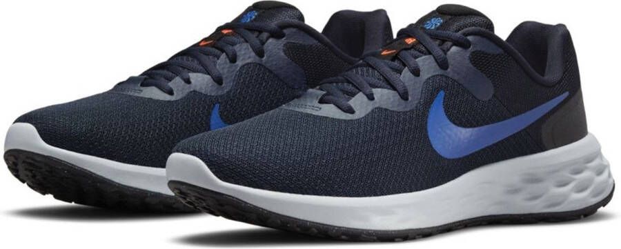 Nike Revolution 6 Next Nature hardloopschoenen donkerblauw kobaltblauw grijs