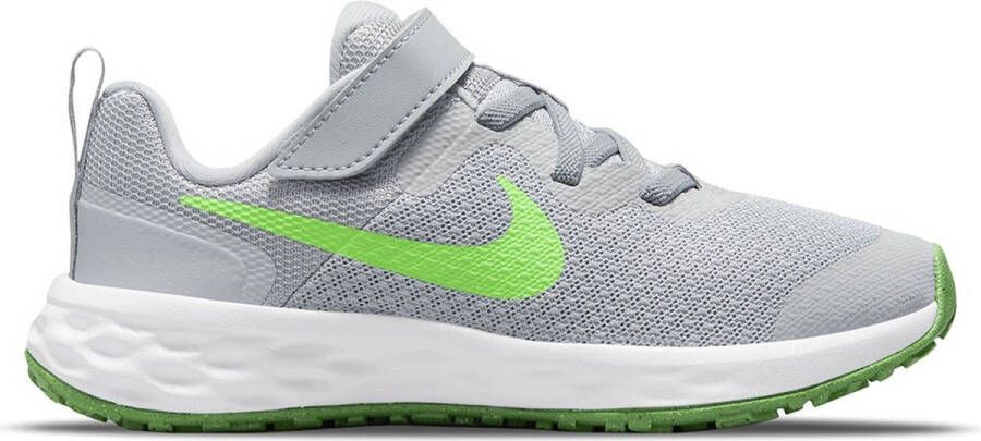 Nike Revolution 6 NN PSV Hardloopschoenen LT Smoke Grey Green Strike Dk Smoke Grey Kinderen