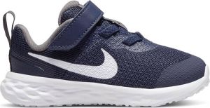 Nike Revolution 6 NN TDV Hardloopschoenen Midnight Navy White Flat Pewter Kinderen