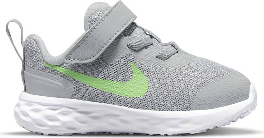 Nike Revolution 6 NN TDV Sneakers Kinderen LT Smoke Grey Green Strike Dk Smoke Grey
