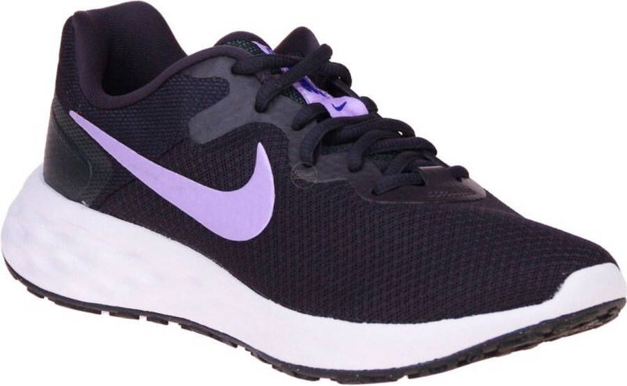Nike revolution 6 next nature hardloopschoenen zwart paars dames