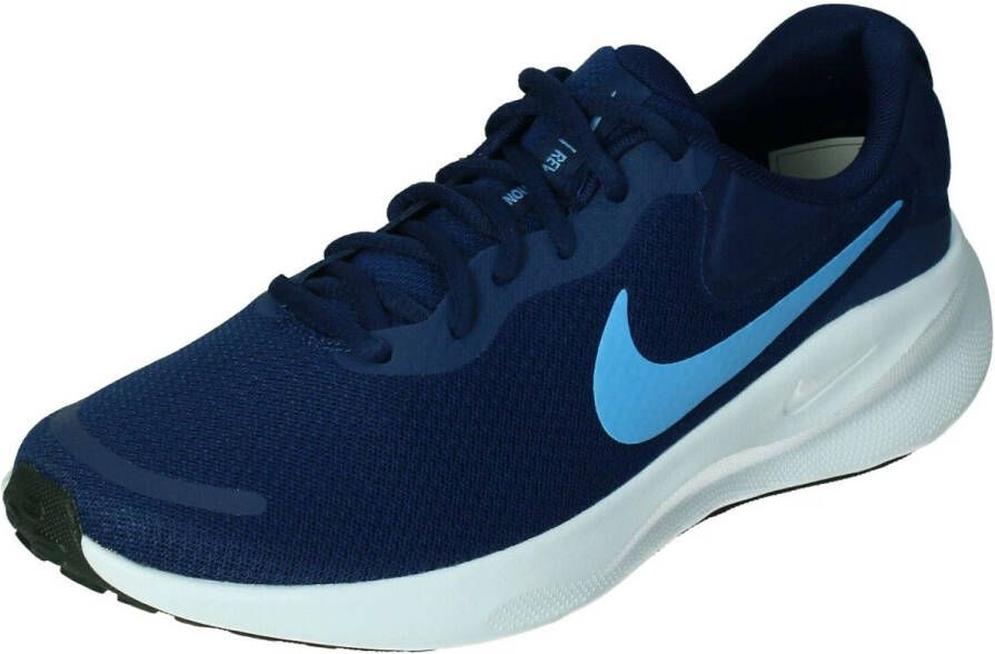 Nike revolution 7 mens road r in de kleur blauw