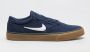 Nike SB Chron 2 Skateschoen Navy Navy Gum Light Brown White - Thumbnail 1