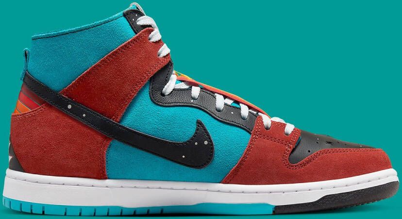 Nike SB Dunk HI Decon qs Limited Edition Heren Sneaker Turqoise Bruin Scouting