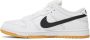Nike SB Dunk Low Pro ISO White Black Gum Sneakers Unisex - Thumbnail 1