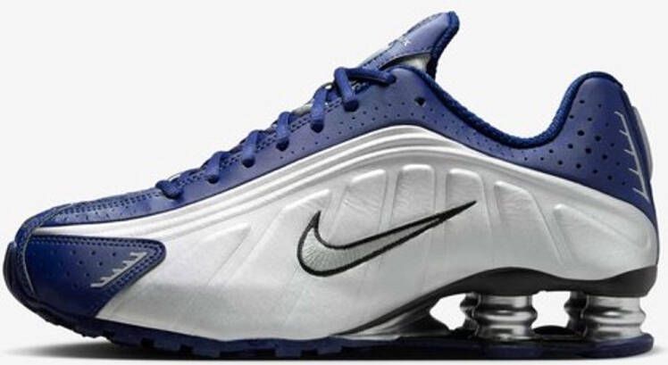 Nike Shox R4 Blauw Zilver Zwart Sneakers