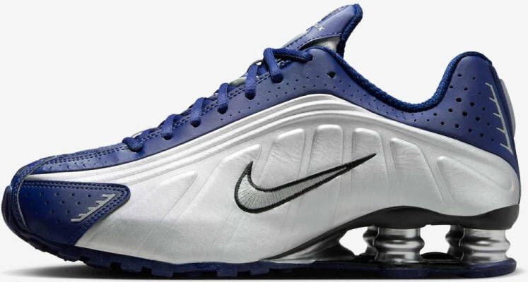 Nike Shox R4 Blauw Zilver Zwart Sneakers Dames