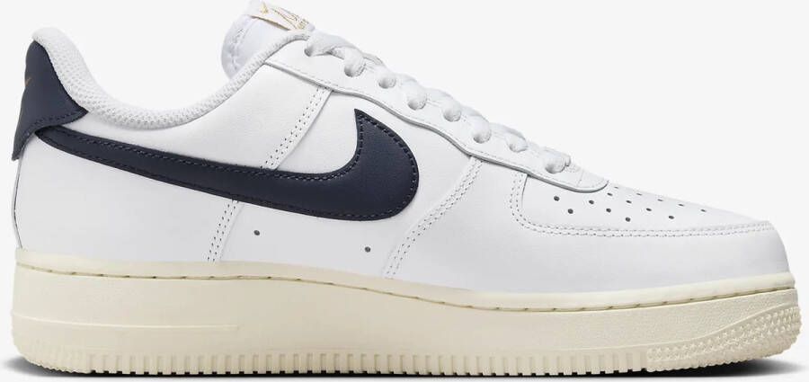 Nike Air Force 1 '07 Flyease \ White Vintage Sail Navy Sneakers Dames - Foto 3