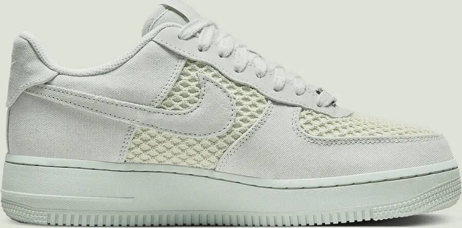 Nike Air Force 1 Low '07 Light Silver Denim Mesh Sneakers Doos Zonder Deksel
