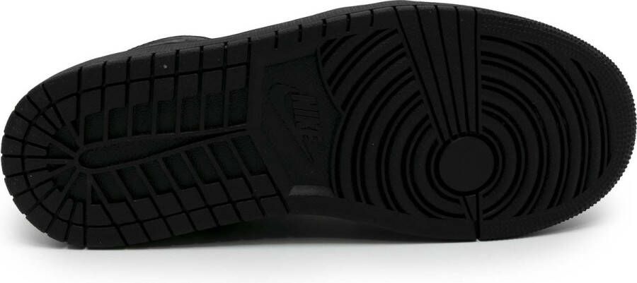 Nike Sneakers Air Jordan 1 Midden Zwart Streetwear Volwassen