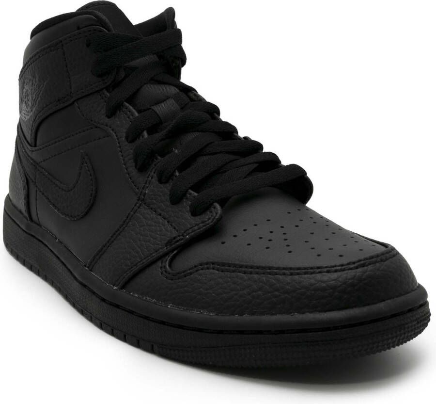 Nike Air Jordan 1 Midden Zwarte Sneakers Streetwear Volwassen