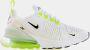 Nike Air Max 270 Dames Sneakers Sportschoenen Schoenen Wit-Grün AH6789 - Thumbnail 6
