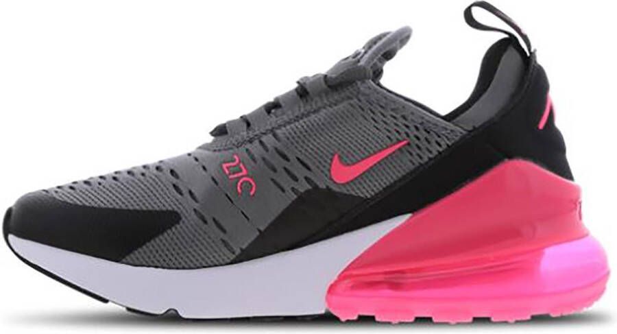 Nike Air Max 270 Junior Smoke Grey Black White Hyper Pink Kind