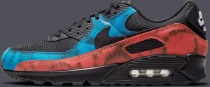 Nike Air Max 90 Black Tie-Dye Heren Sneakers Sportschoenen Schoenen Zwart DJ6888