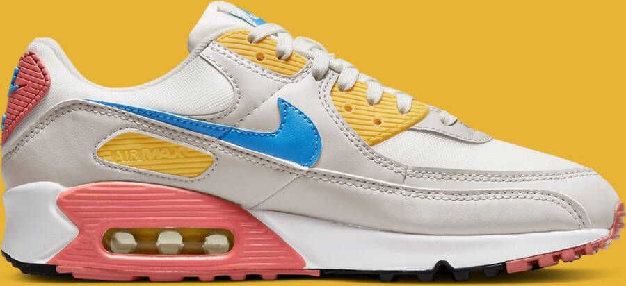 Nike air max 90 W Wit Blauw Geel Zalm Sneakers - Foto 3