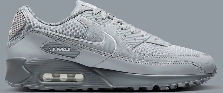 Nike Air Max 90 Heren Wolf Grey Cool Grey White- Heren Wolf Grey Cool Grey White
