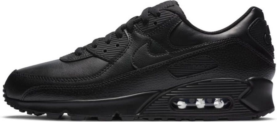 Nike Air Max 90 Leather Heren Sneakers Black Black-Black - Foto 2