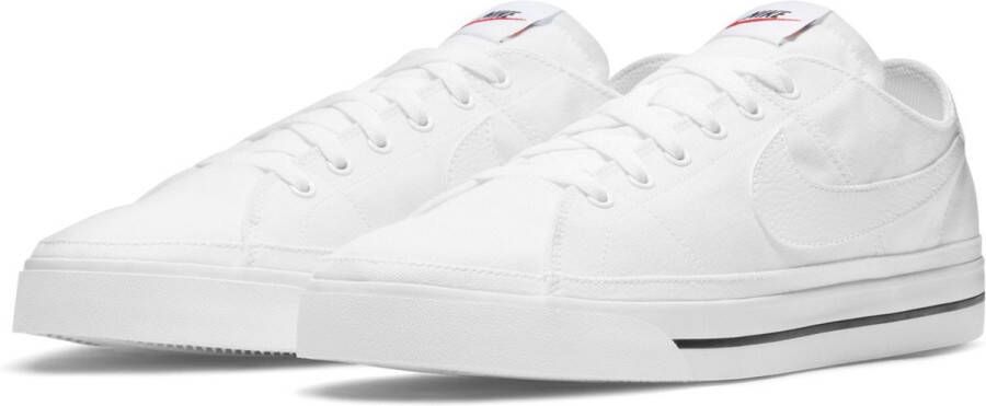Nike Court Legacy Canvas Sneakers Heren White Black