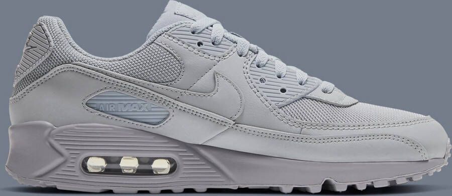 Nike Air Max 90 Heren Wolf Grey Black White Black- Heren Wolf Grey Black White Black - Foto 9