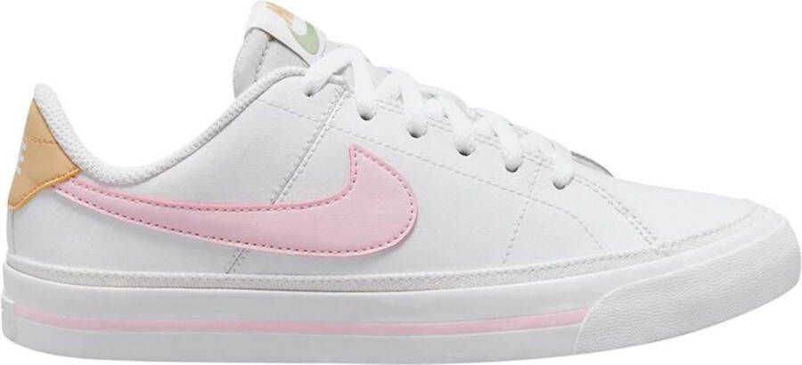 Nike Court Legacy sneakers wit lichtroze geel - Foto 3