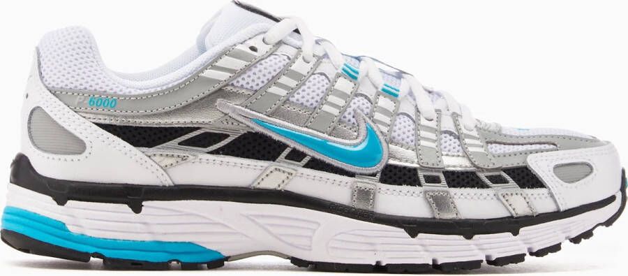 Nike Schoenen P-6000 White Metallic Silver Black Dusty Cactus- White Metallic Silver Black Dusty Cactus