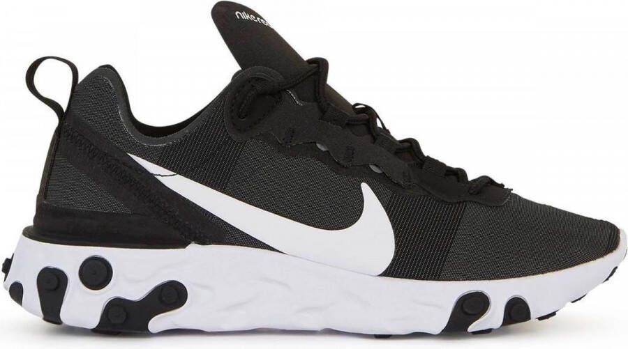 Nike React Element 55 Dames Black White White Dames