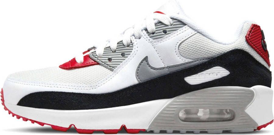 Nike Air Max 90 Junior Photon Dust Varsity Red White Particle Grey Kind - Foto 2