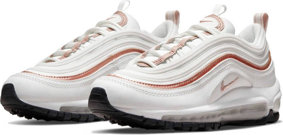 Nike Air Max 97 Junior Summit White White Off Noir Metallic Red Bronze Kind - Foto 3