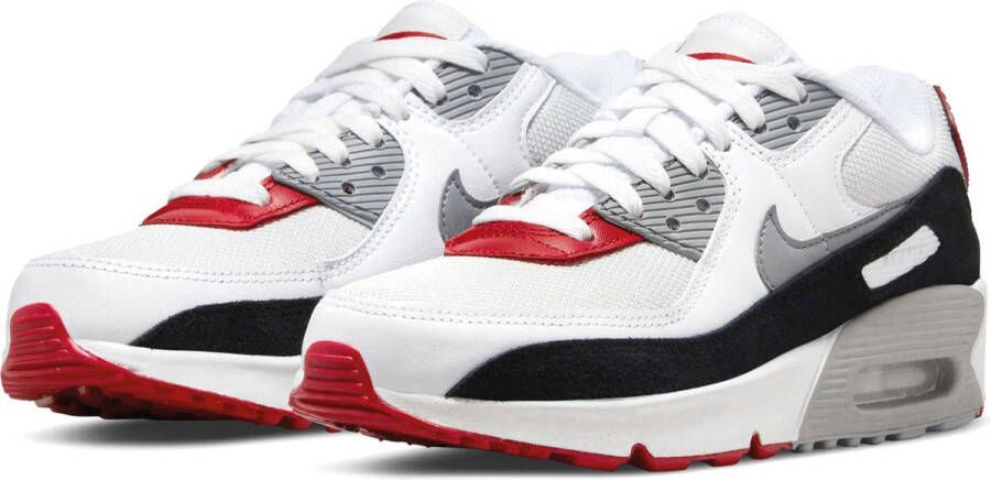 Nike Air Max 90 Junior Photon Dust Varsity Red White Particle Grey Kind - Foto 4