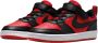 Nike court borough low recraft classic sneakers rood zwart kinderen - Thumbnail 1