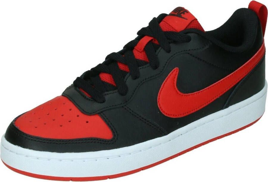 Nike Court Borough Low 2 (GS) leren sneaker zwart rood