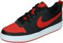 Nike Court Borough Low 2 (GS) leren sneaker zwart rood - Thumbnail 2