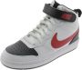 Nike court borough mid 2 sneakers wit rood kinderen - Thumbnail 7