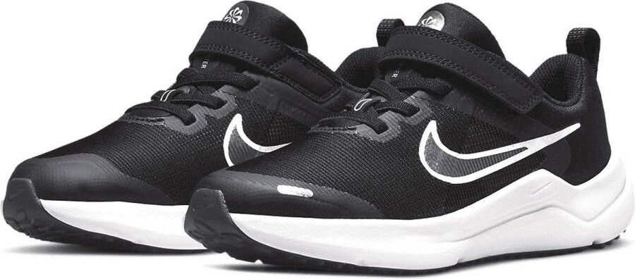 Nike Downshifter 12 NN PSV Sneakers Kinderen Black White Dk Smoke Grey