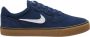 Nike SB Chron 2 Skateschoen Navy Navy Gum Light Brown White - Thumbnail 1