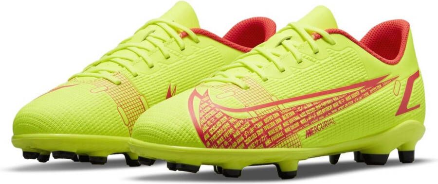 Nike Jr. Mercurial Vapor 14 Club FG MG Voetbalschoen voor kleuters kids (meerdere ondergronden) Geel - Foto 3