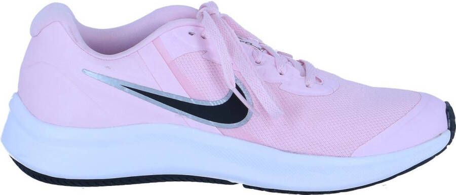 Nike star runner 3 hardloopschoenen roze zwart kinderen