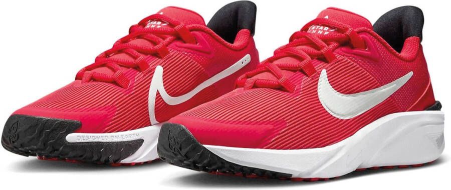 Nike star runner 4 hardloopschoenen rood wit kinderen - Foto 2