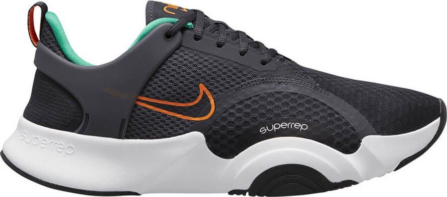 Nike Superrep Go Sneakers Heren Dk Smoke Grey Total Orange Clear Emerald