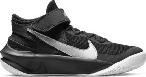 Nike Team Hustle D 10 Flyease (Gs) Black Metallic Silver-Volt-White Basketballshoes grade school DD7303-004