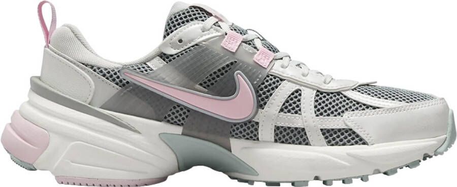 Nike V2k Run Unisex Hardloopschoen Wit Grijs Roze Doos zonder deksel