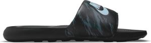 Nike Victori One Slipper met print voor heren Black Off Noir Dark Smoke Grey Pure Platinum Heren