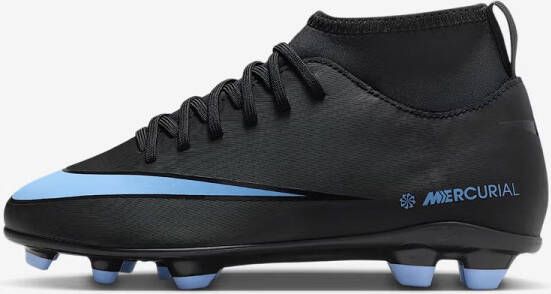 Nike High top voetbalschoenen voor kleuters kids (meerdere ondergronden) Jr. Mercurial Superfly 10 Club Zwart Kind Zwart
