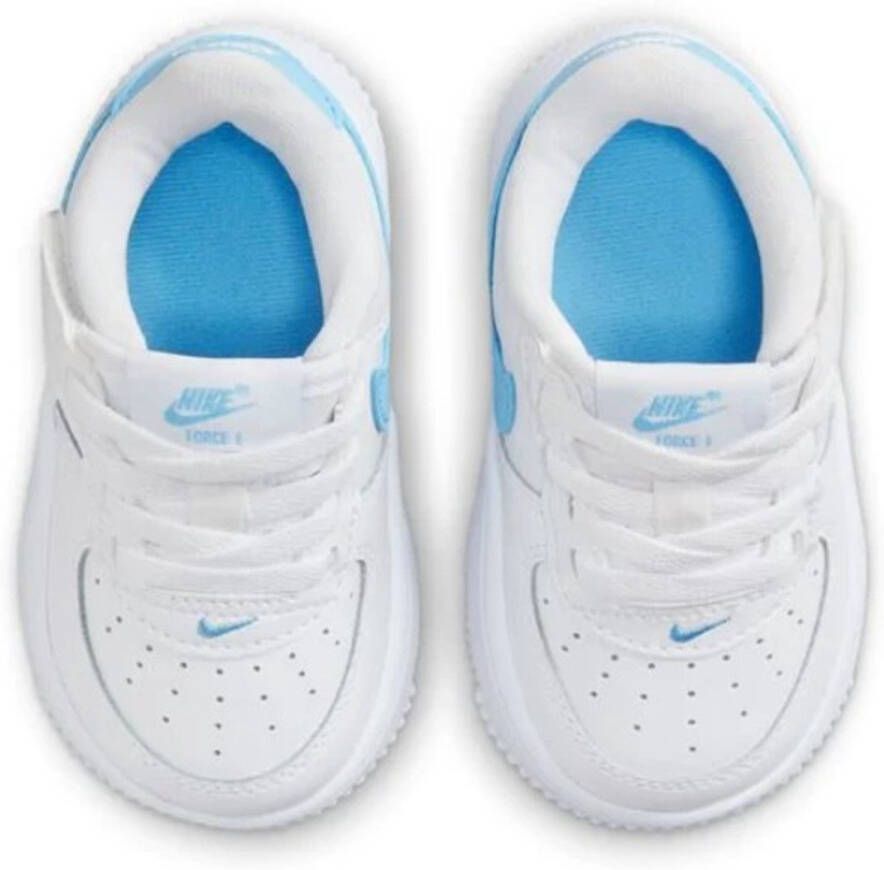 Nike Schoenen voor baby's peuters Force 1 Low EasyOn White White Aquarius Blue White White Aquarius Blue