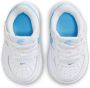 Nike Schoenen voor baby's peuters Force 1 Low EasyOn White White Aquarius Blue White White Aquarius Blue - Thumbnail 1