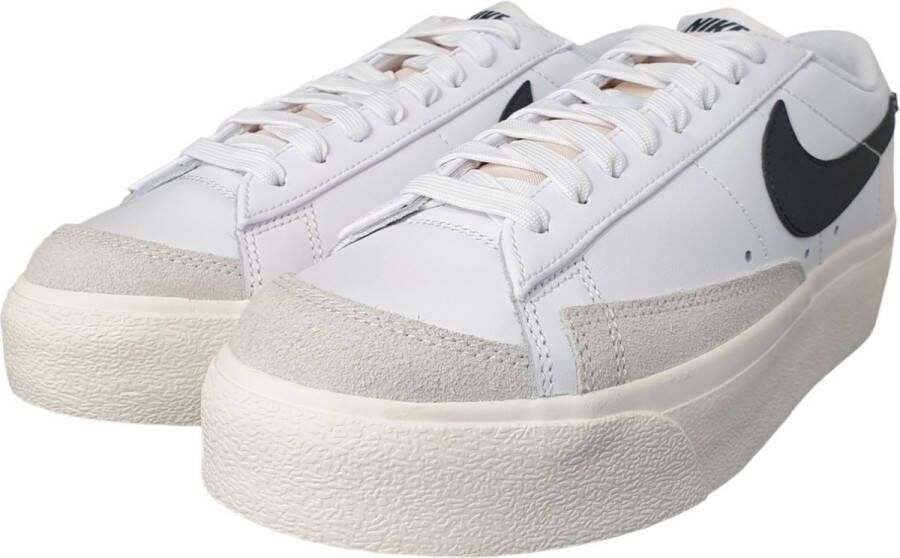 Nike W Blazer Low Platform Dames Sneakers White Black-Sail-Team Orange-White Doos zonder deksel