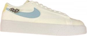 Nike W Blazer Low Platform Se Nn White Boarder Blue Pink Oxford Schoenmaat 37 1 2 Sneakers DJ6376 100