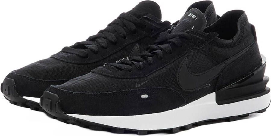 Nike Waffle One Heren Schoenen Black Mesh Synthetisch